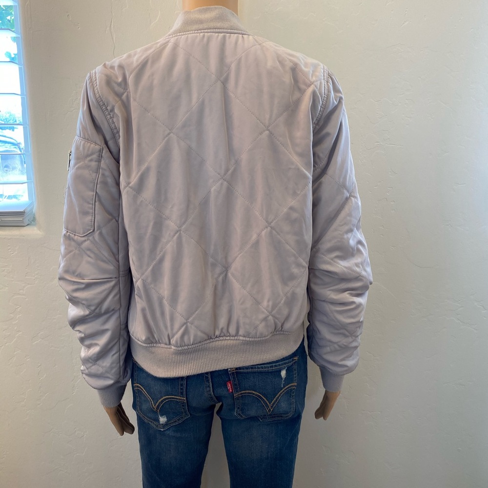 Romeo & Juliet Couture Cream Bomber Jacket Beige Size S - Picture 7 of 10